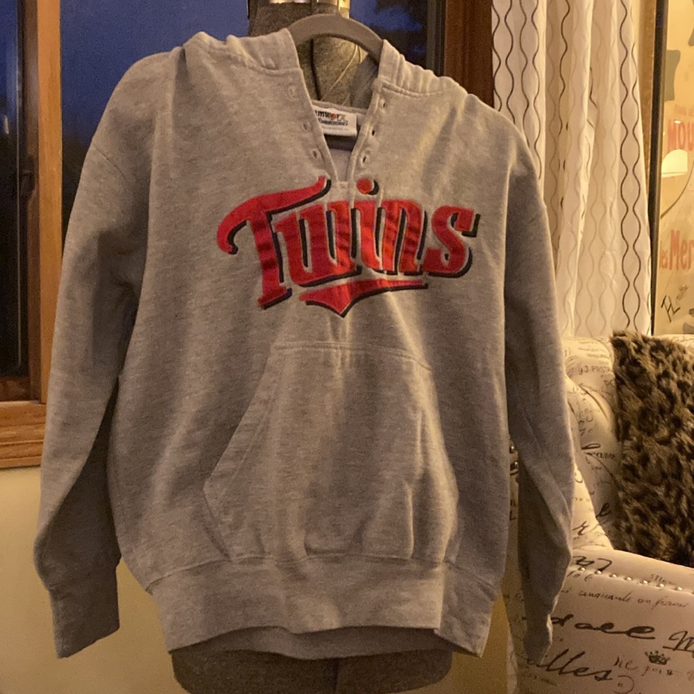 Minnesota Twins Logo Baseball ⚾️ Hoodie Size Small ⚾️💙❤️